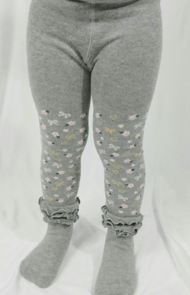 P.A Girls Floral & Bow's Ruffle Tights