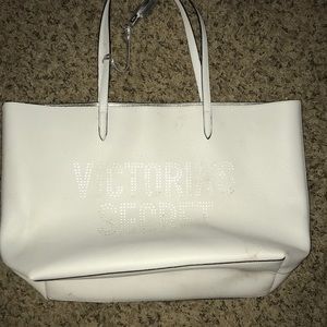 White Victoria’s Secret bag