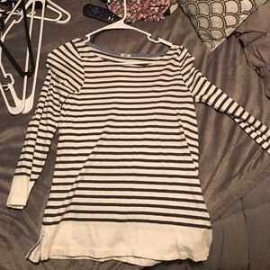 Quarter sleeve j crew striped top