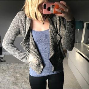 Abercrombie Grey Knit Cardigan