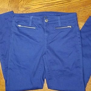 Gap Blue Super Skinny Jeans Zipper Detailing 28R