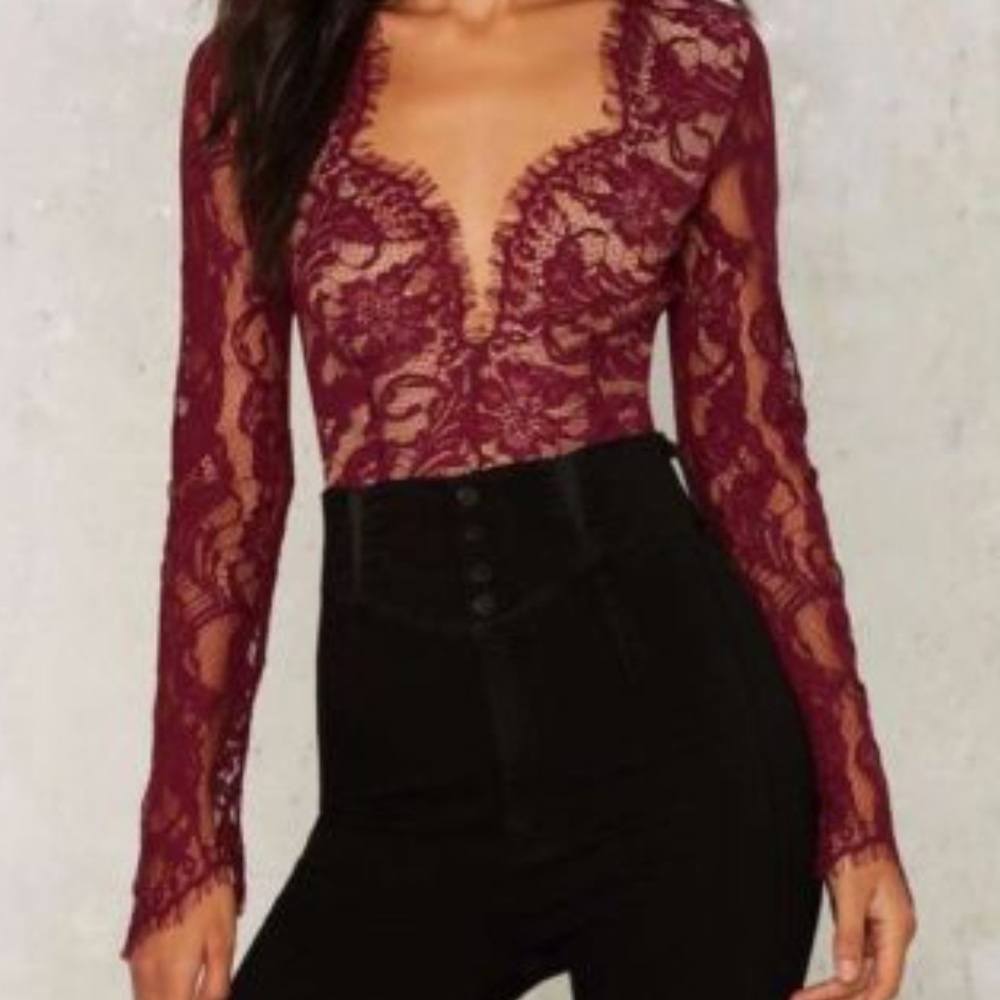 Sexy lace Nasty Gal bodysuit