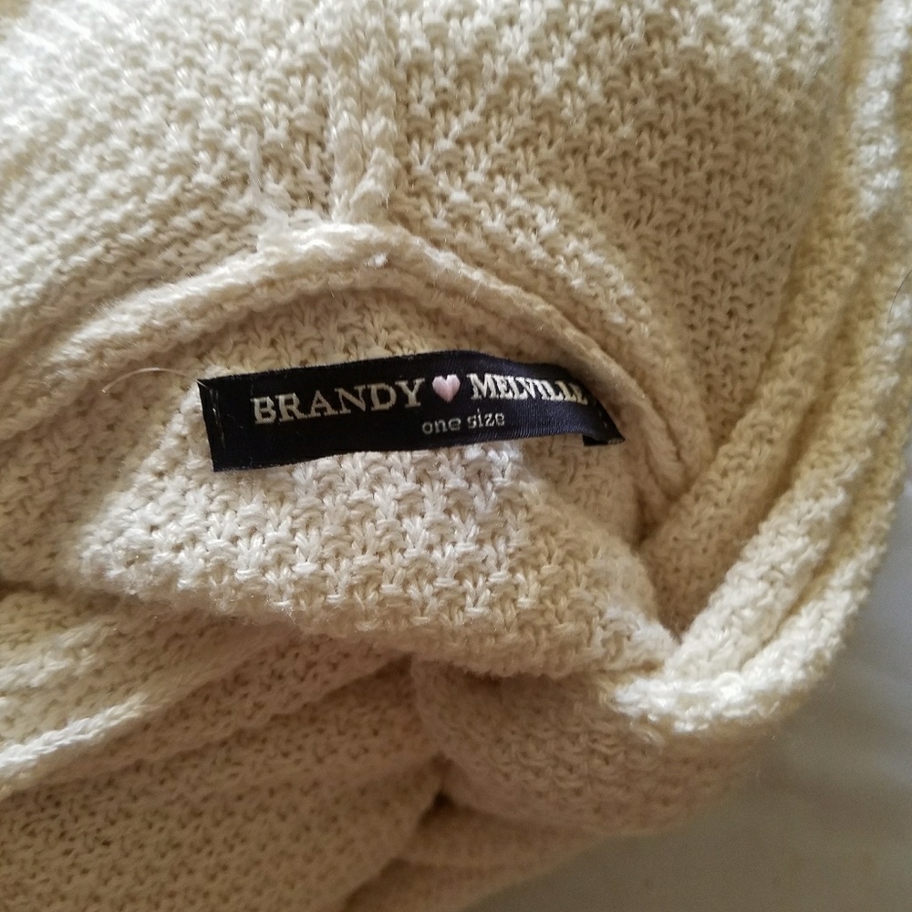 Brandy Melville hooded cover-up sweater