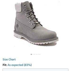 7.5 gray women timberlands