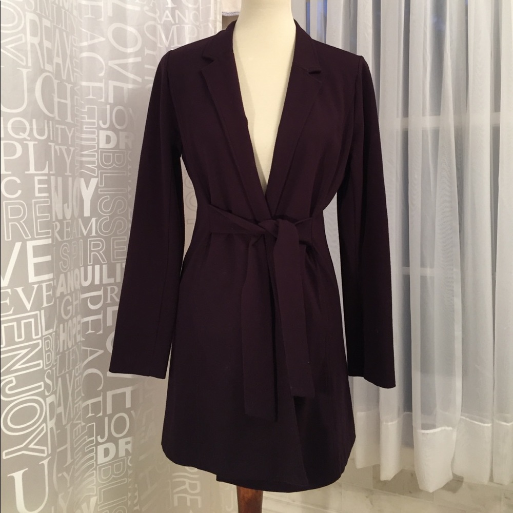Eileen Fisher purple coat