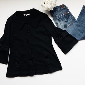 LESHOP French terry swing jacket