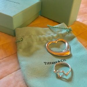 Authentic Tiffany & Co. Elsa Peretti heart set