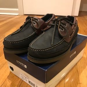 Sperry Mako Black/Amaretto Men Size 10M