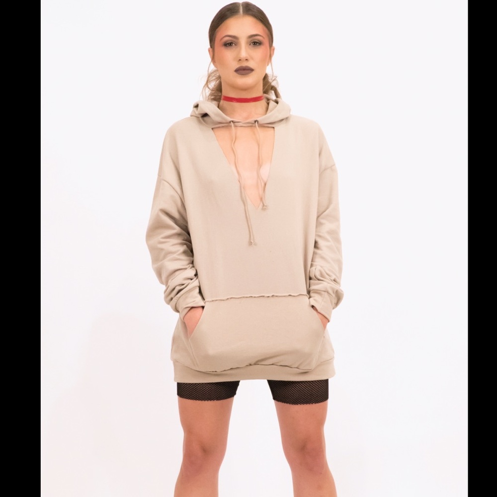 Taupe Oversized Hoodie