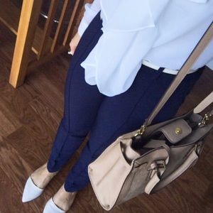 Gorgeous fun blue dress pants