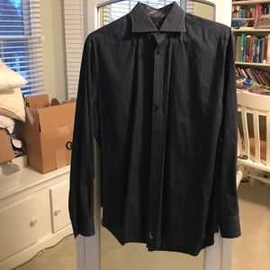 Tailorbryd black striped button down!