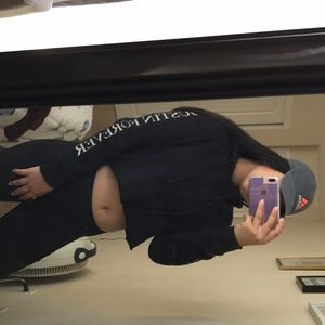 Justin Bieber merch crop hoodie