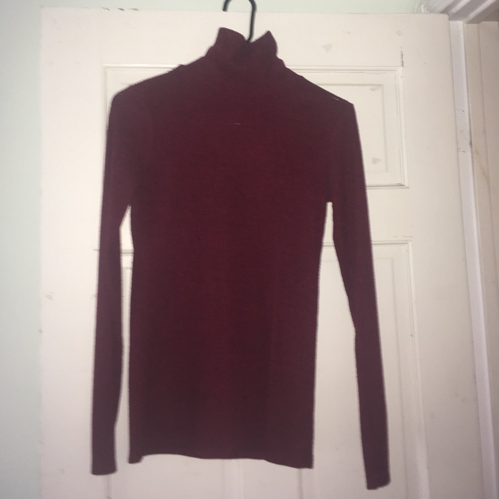 Burgundy Turtleneck