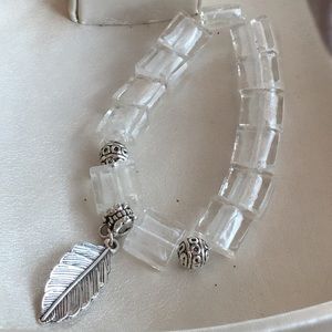 Trendy Square Design Yoga Leaf Bracelet