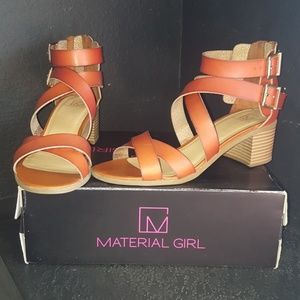 Brown block heels