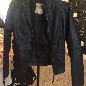 Faux leather jacket