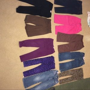 10 pairs of Toddler 3T pants legging jeans Levi