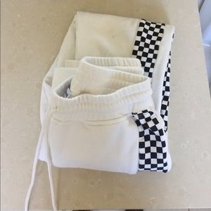 danielle guizio checkered track pants