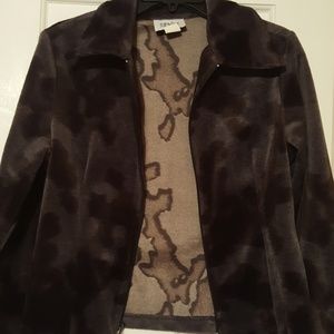 Faux fur jacket,coat,gray,black print camoflauge,