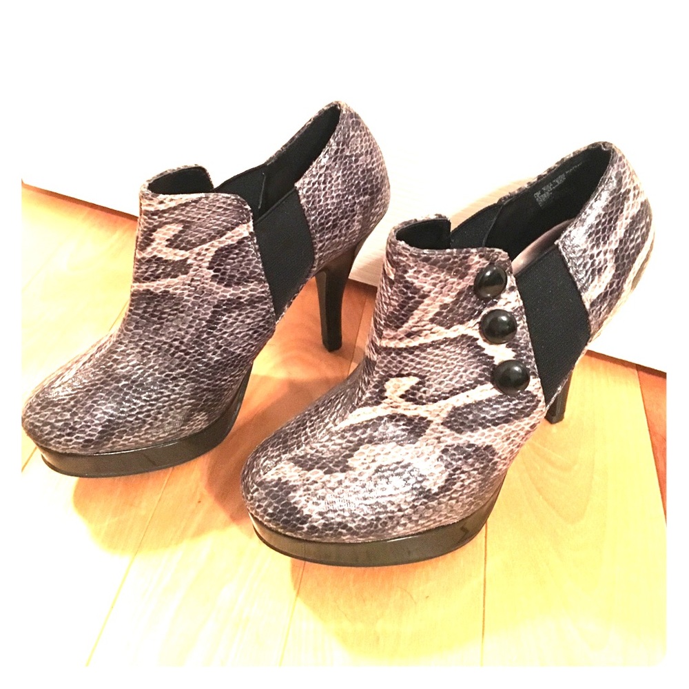 Snake skin heels