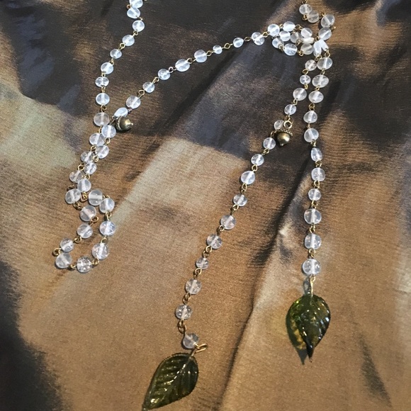 “Rosary”style beaded lariat necklace with charms. - Picture 2 of 2