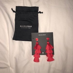 Baublebar fringe tiered earrings