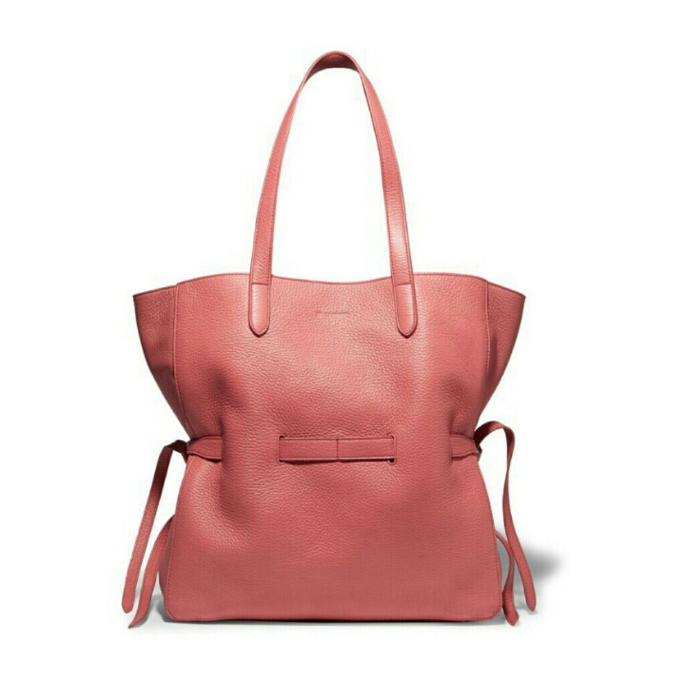 Textured-leather shoulder bag