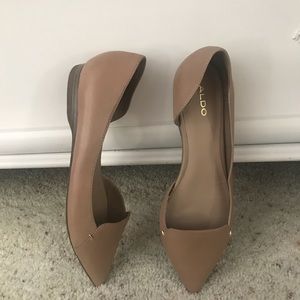 Aldo flats with a 1/2 inch heel