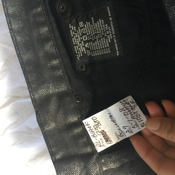 RL*BLACK LABEL Gunmetal Shimmery Crop Jeans - Picture 8 of 12