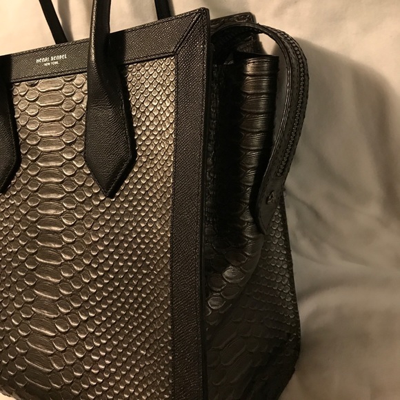 Henri Bendel – Black and Metallic Snake Colors.