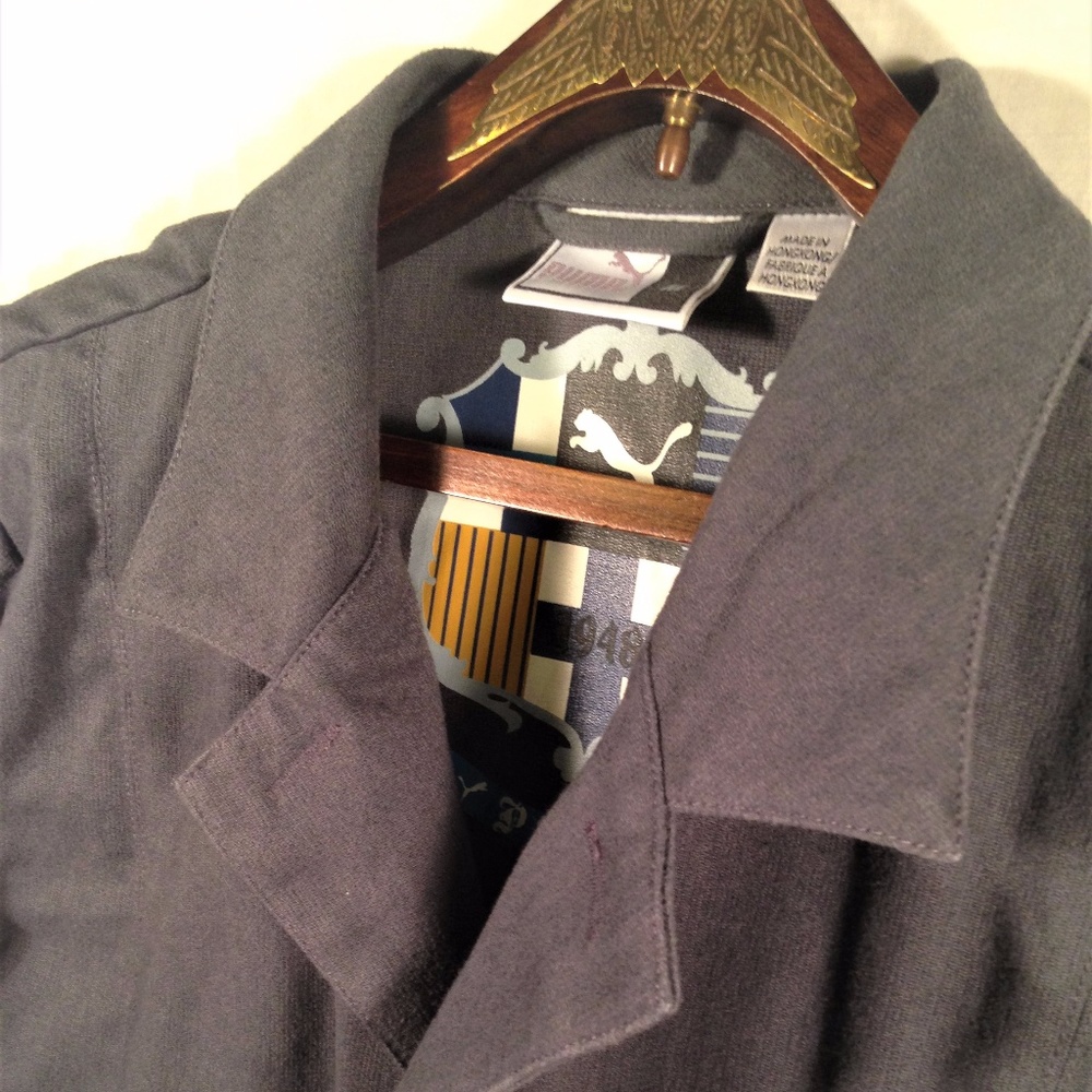 Vintage Puma Urban Field Jacket Gray Medium