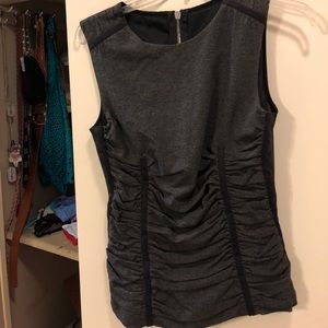 Dolce  Gabbana Top, Grey and Black Zipper Back