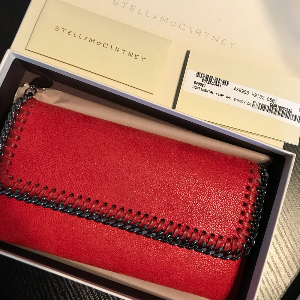 Stella McCartney Red Continental Wallet