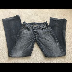 Citizens of Humanity Black Wide Boot Cut Jeans