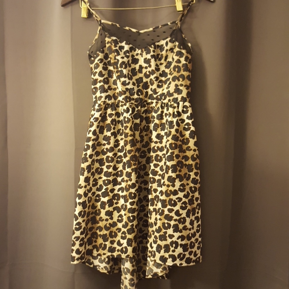 Babydoll High Low Cheetah dress
