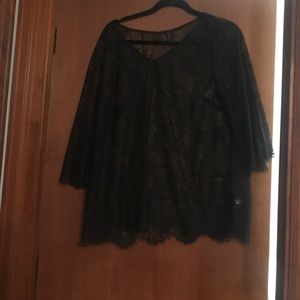NWOT sheer lace top from Lane Bryant 14/16