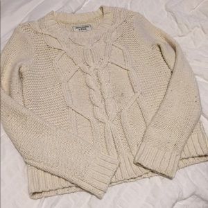 Abercrombie and Fitch cream sweater