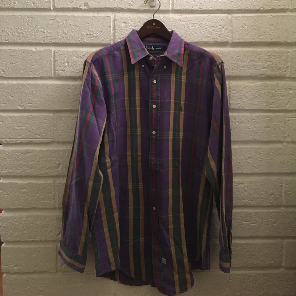 Polo Ralph Lauren Multi Color Striped Dress Shirt