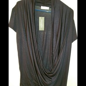 NWT Free To Live Navy Criss Cross Pullover