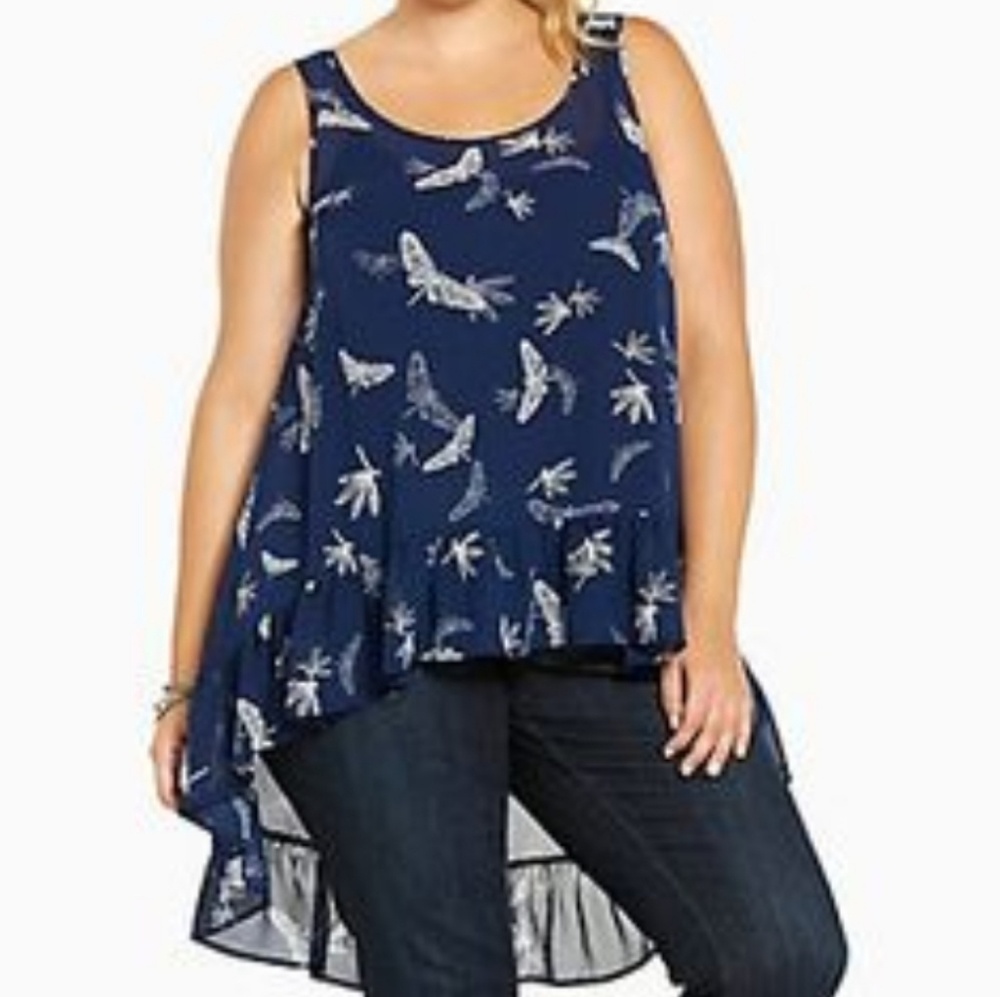 Dragonfly hi-lo tank top