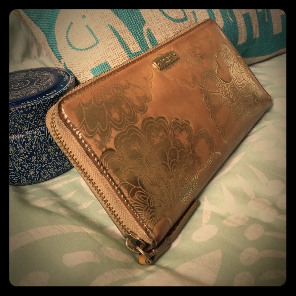 Kate Spade Gold Shimmer Wallet