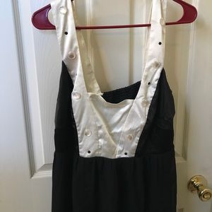 Barely used Torrid size 1 cream/black dressy top