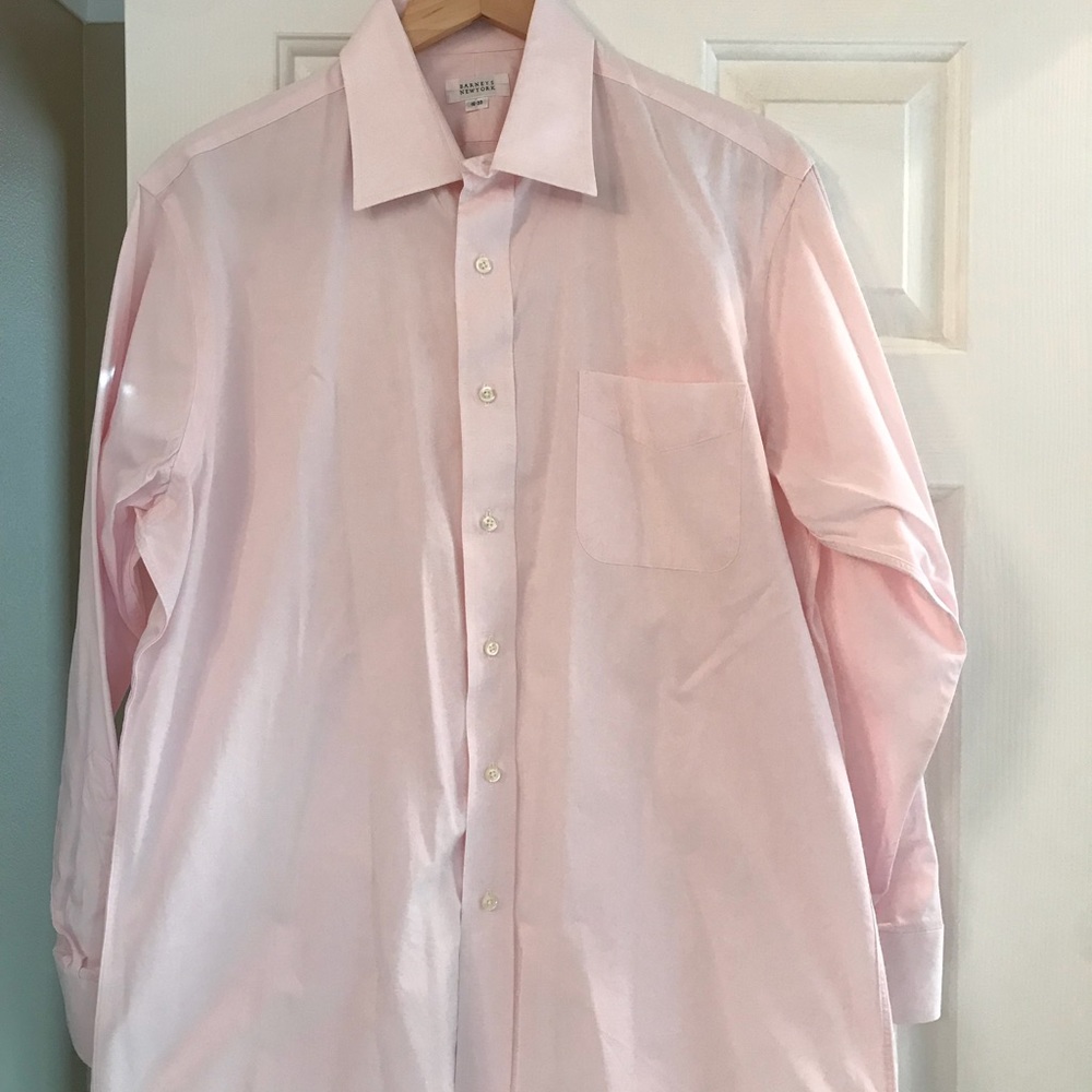 Barney’s pink dress shirt