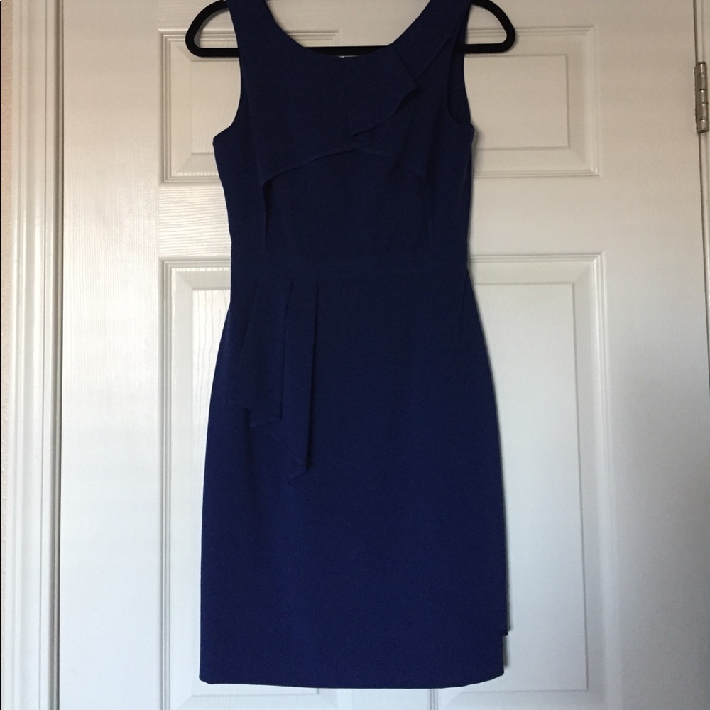BCBGMAXAZRIA Siri Ruffle Drape Dress