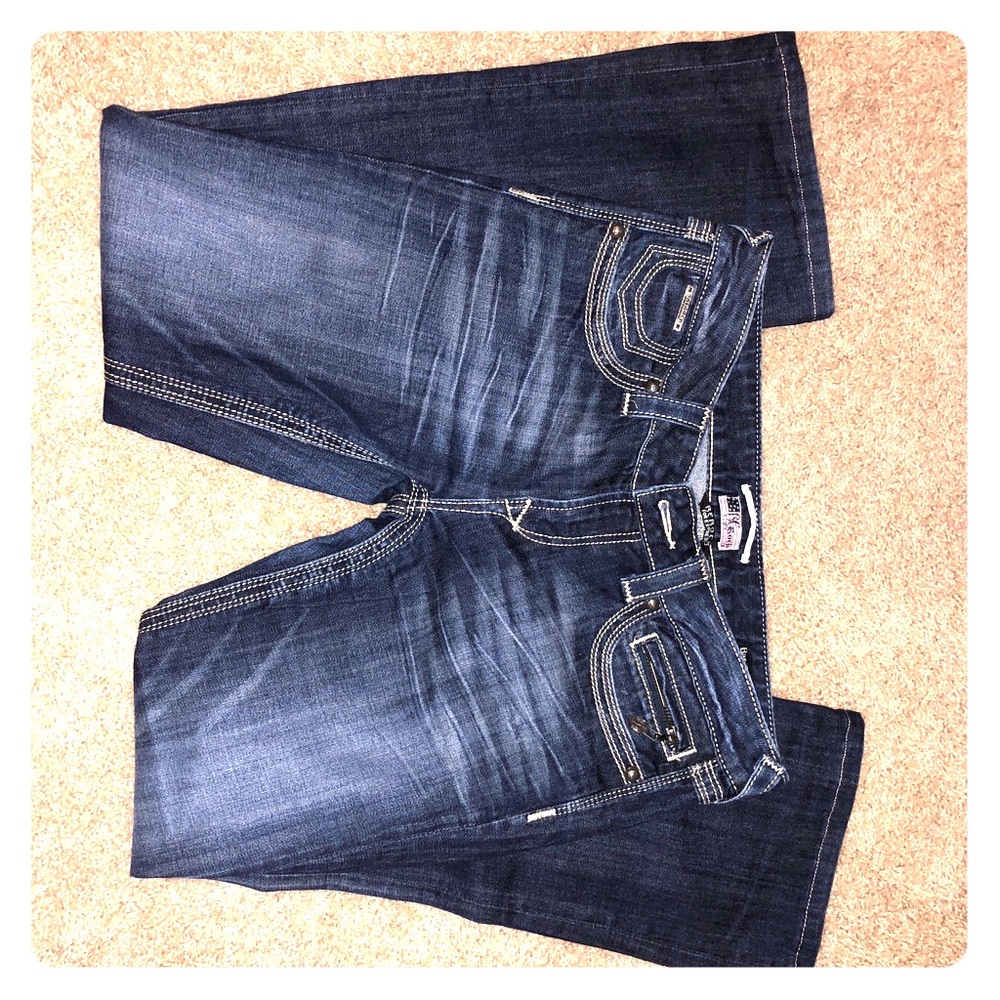 Rerock express thick stitch jeans