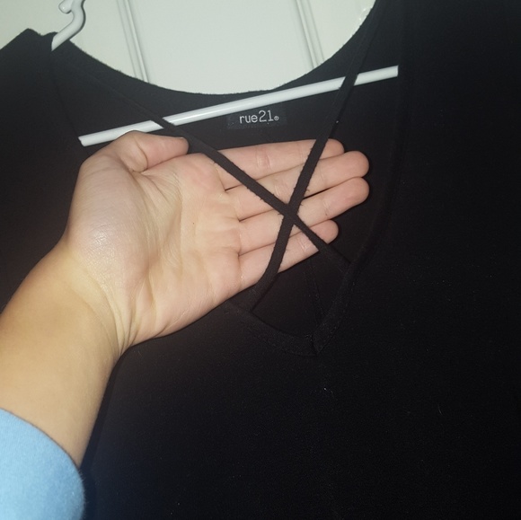 *****5FOR25*****.   Rue 21 black criss cross dress - Picture 2 of 2