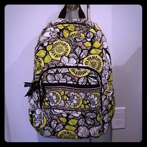 Vera Bradley Backpack Citron Pattern