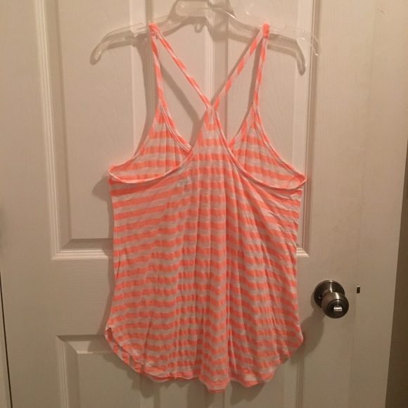 VS Orange and White Stripe Tank EUC - Picture 2 of 2