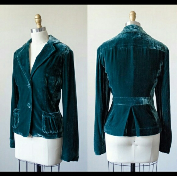 Nine West Maroon Velvet Blazer - Picture 1 of 2