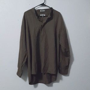 👋🏻Olive Green Button Down Blouse